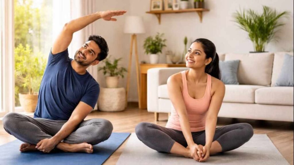 fitness and exercise at home for a healthy Indian lifestyle