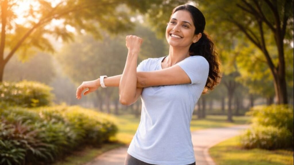 Beginner-Friendly Fitness Tips shown through simple daily exercise for an active life